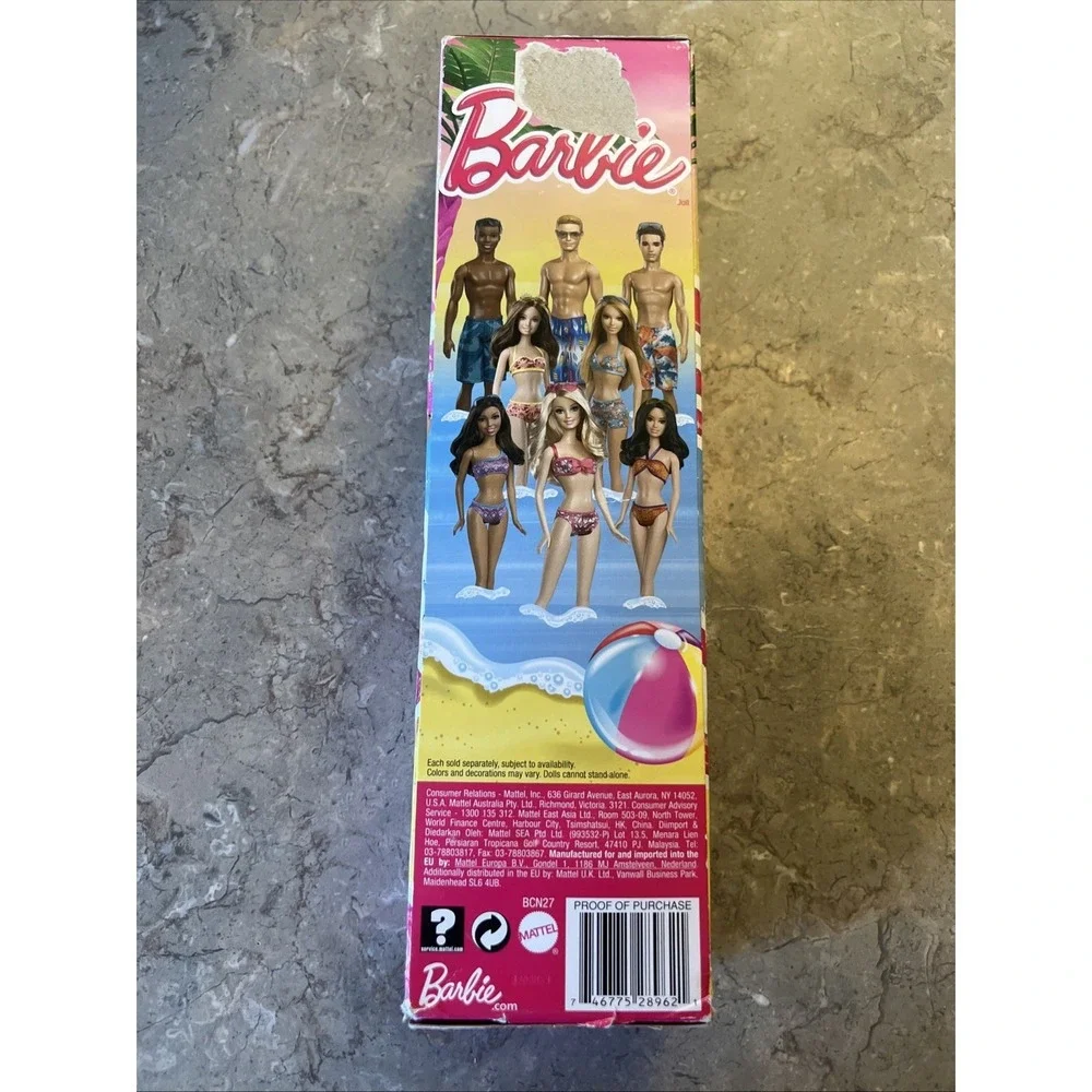 2013 Barbie Beach‎ Ken Doll Blond Hair Mattel